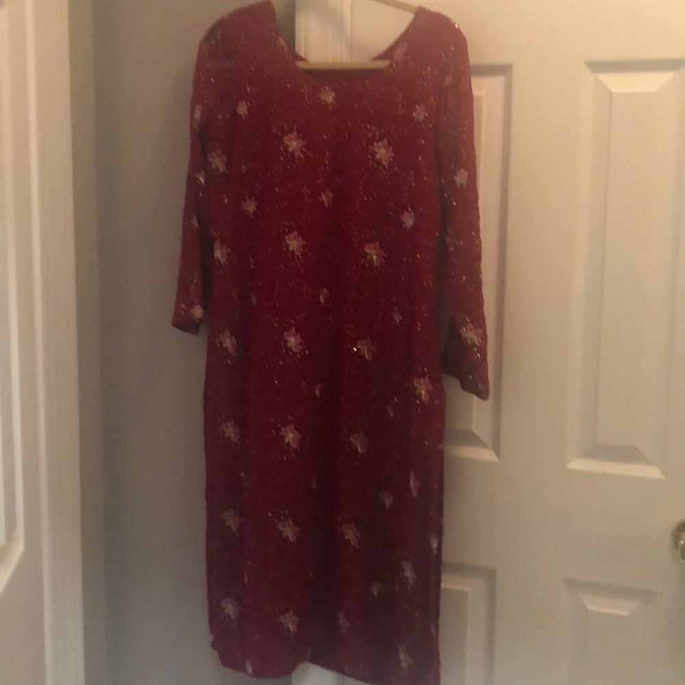 Pakistani designer shalwar dupatta